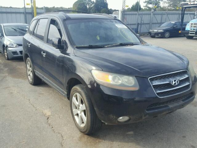 5NMSH13E77H072807 - 2007 HYUNDAI SANTA FE S BLACK photo 1