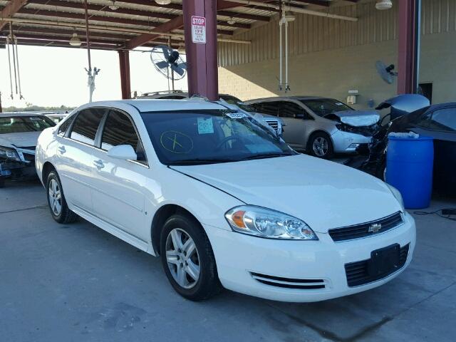 2G1WB57K091262670 - 2009 CHEVROLET IMPALA LS WHITE photo 1