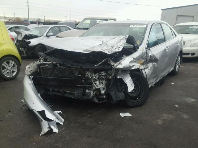 4T4BF1FK8DR274729 - 2013 TOYOTA CAMRY L SILVER photo 2