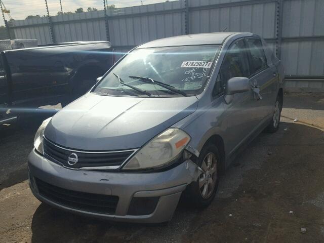 3N1BC1AP3AL370531 - 2010 NISSAN VERSA S GRAY photo 2