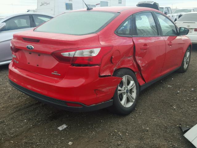 1FADP3F23DL352393 - 2013 FORD FOCUS SE RED photo 4