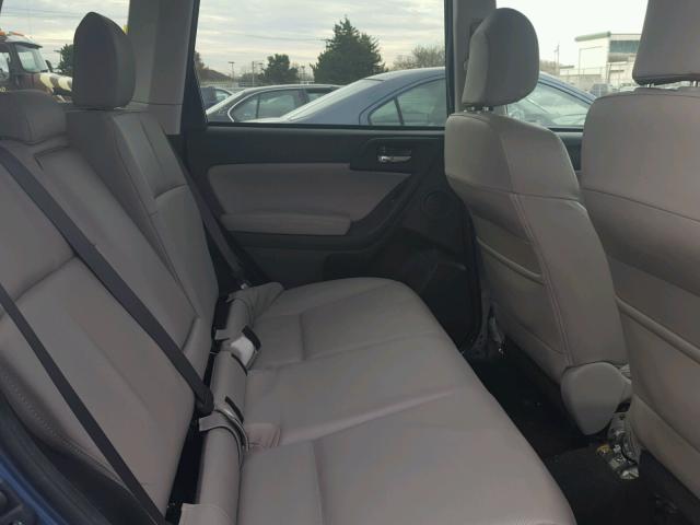 JF2SJAUCXFH541889 - 2015 SUBARU FORESTER 2 BLUE photo 6