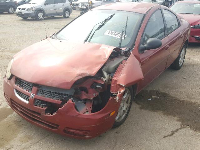 1B3ES56CX3D162554 - 2003 DODGE NEON SXT RED photo 2