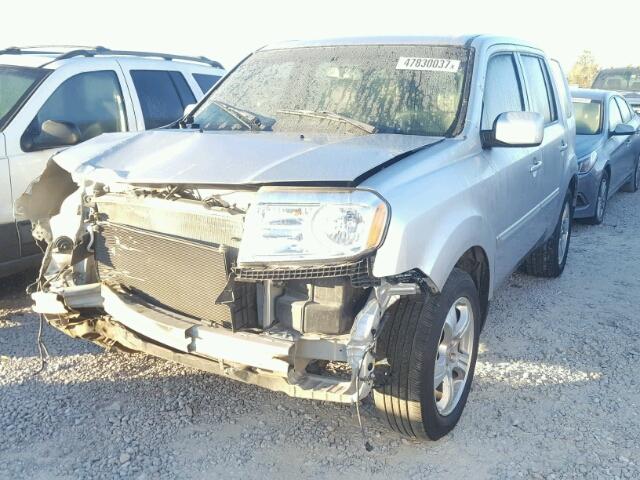 5FNYF3H78FB023685 - 2015 HONDA PILOT EXLN SILVER photo 2