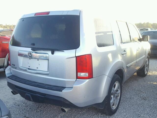 5FNYF3H78FB023685 - 2015 HONDA PILOT EXLN SILVER photo 4