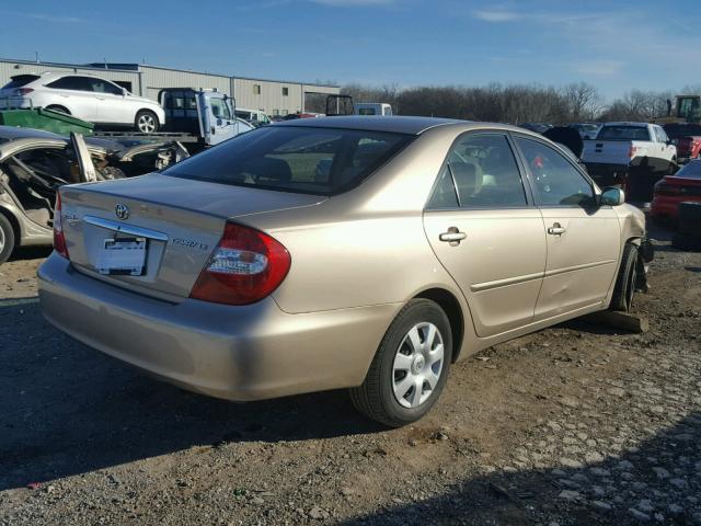 JTDBE32KX30169442 - 2003 TOYOTA CAMRY LE GOLD photo 4