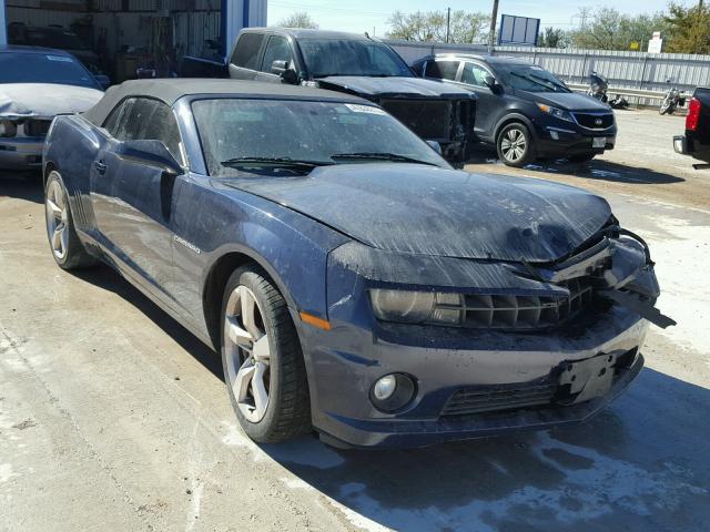 2G1FK3DJ2B9164201 - 2011 CHEVROLET CAMARO 2SS BLUE photo 1