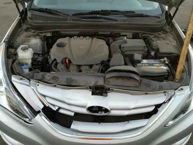 5NPEB4AC0CH498255 - 2012 HYUNDAI SONATA GLS SILVER photo 7