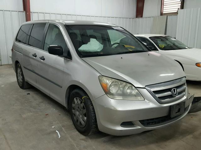 5FNRL38246B101008 - 2006 HONDA ODYSSEY LX SILVER photo 1