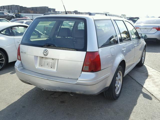 WVWSK61J72W572535 - 2002 VOLKSWAGEN JETTA GLS SILVER photo 4