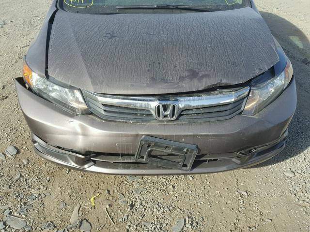 2HGFB2F86CH519780 - 2012 HONDA CIVIC EX GRAY photo 7