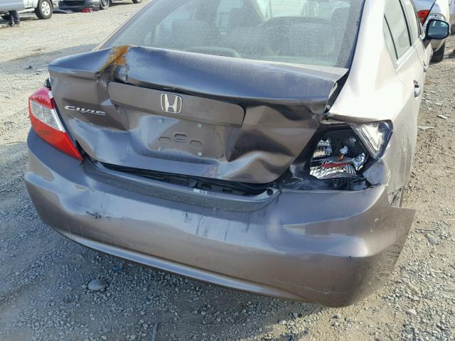 2HGFB2F86CH519780 - 2012 HONDA CIVIC EX GRAY photo 9