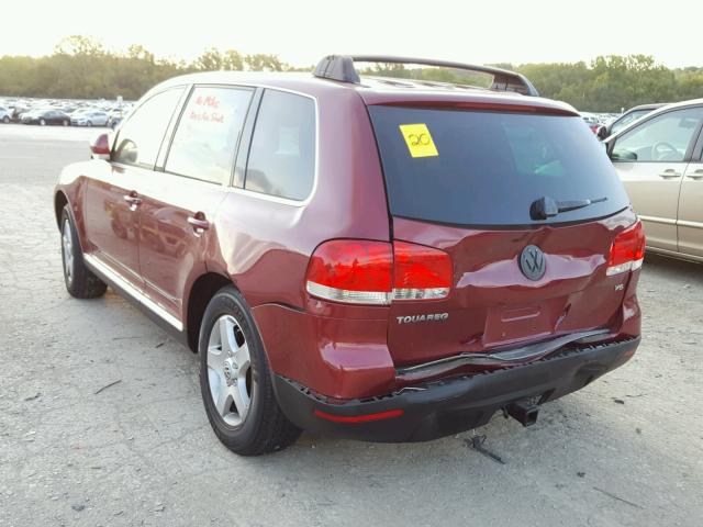 WVGBC77L54D062867 - 2004 VOLKSWAGEN TOUAREG 3. MAROON photo 3