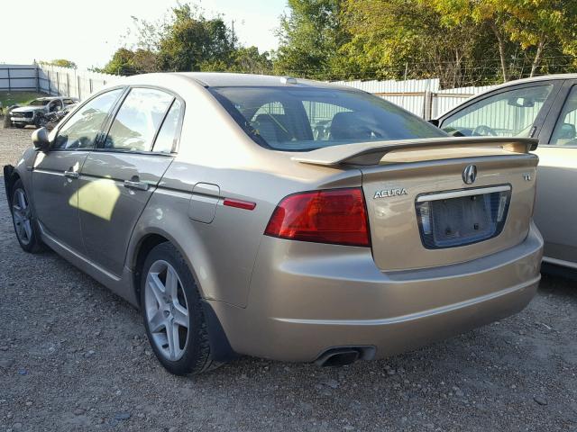 19UUA66285A047225 - 2005 ACURA TL GOLD photo 3