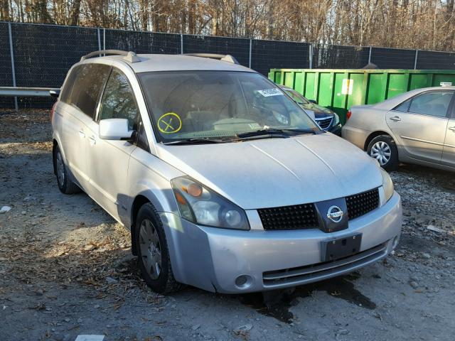 5N1BV28U46N123353 - 2006 NISSAN QUEST S SILVER photo 1