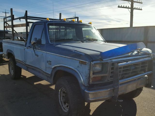 1FTHF2617EPA78951 - 1984 FORD F250 BLUE photo 1