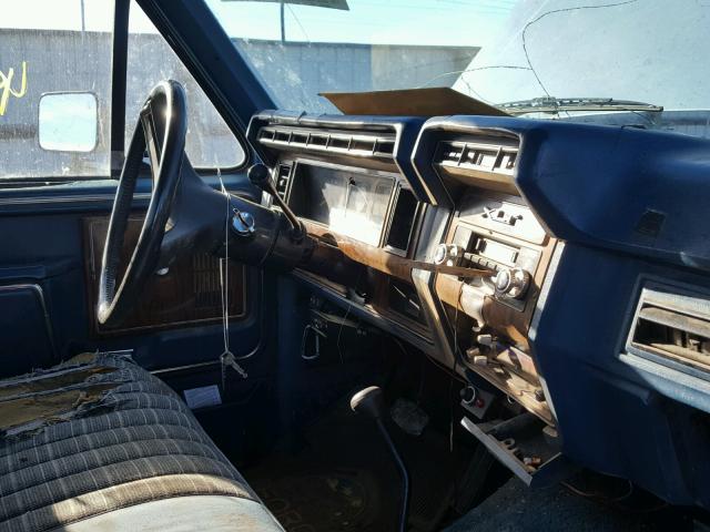 1FTHF2617EPA78951 - 1984 FORD F250 BLUE photo 9