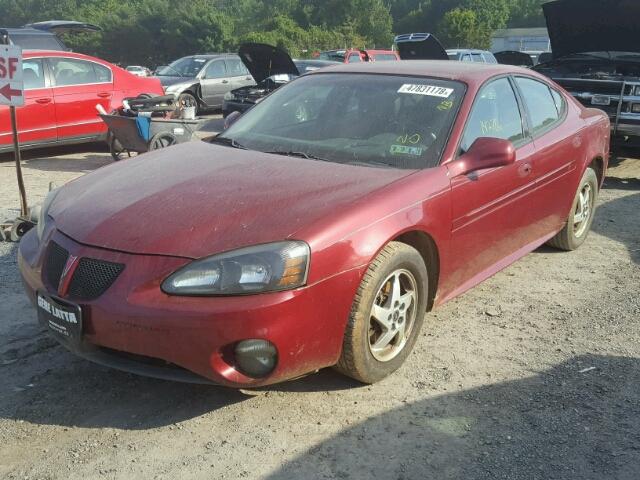 2G2WS522041106480 - 2004 PONTIAC GRAND PRIX RED photo 2
