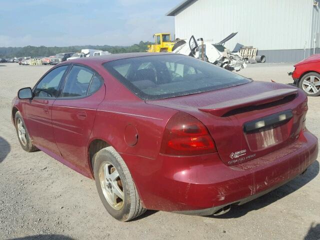 2G2WS522041106480 - 2004 PONTIAC GRAND PRIX RED photo 3