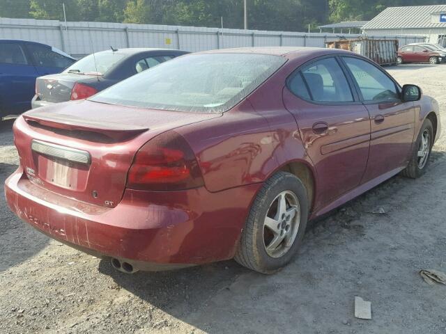2G2WS522041106480 - 2004 PONTIAC GRAND PRIX RED photo 4