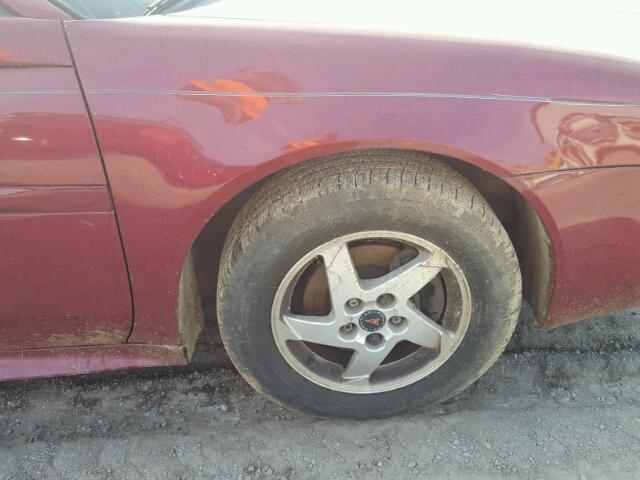 2G2WS522041106480 - 2004 PONTIAC GRAND PRIX RED photo 9