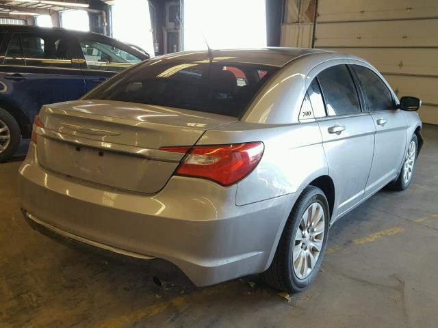 1C3CCBAB5EN121931 - 2014 CHRYSLER 200 LX SILVER photo 4