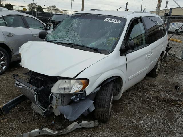 2D4GP44L16R879984 - 2006 DODGE GRAND CARA WHITE photo 2