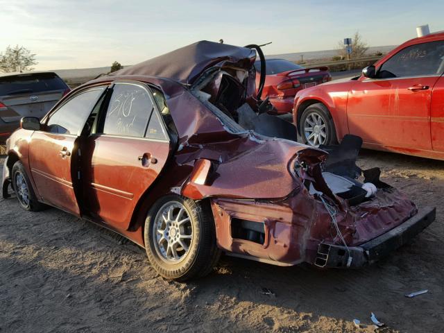 4T1BE30K93U226897 - 2003 TOYOTA CAMRY LE RED photo 3