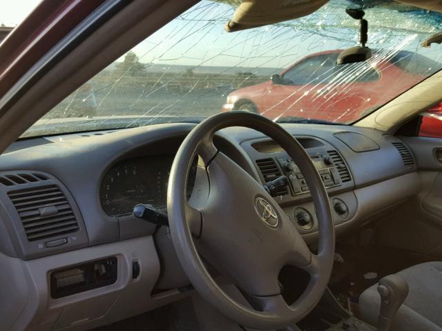 4T1BE30K93U226897 - 2003 TOYOTA CAMRY LE RED photo 9