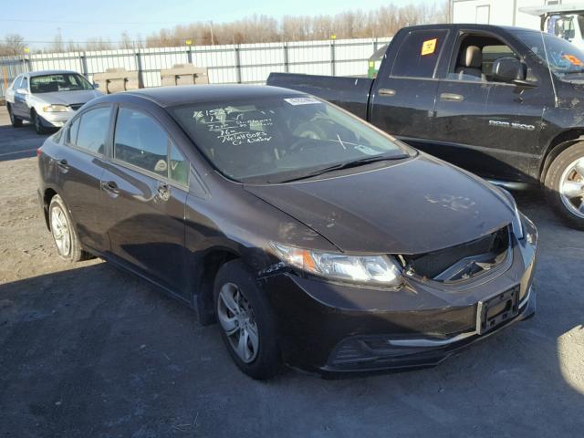 2HGFB2F59EH521872 - 2014 HONDA CIVIC LX BROWN photo 1