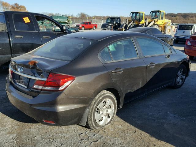 2HGFB2F59EH521872 - 2014 HONDA CIVIC LX BROWN photo 4