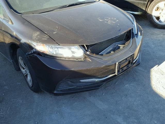 2HGFB2F59EH521872 - 2014 HONDA CIVIC LX BROWN photo 9