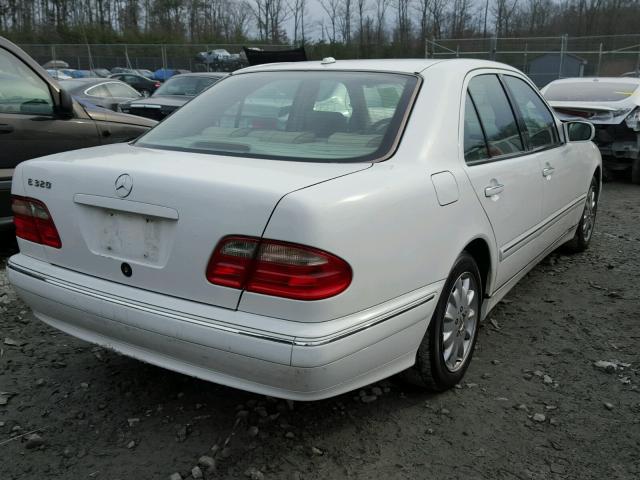 WDBJF65J11B236829 - 2001 MERCEDES-BENZ E 320 WHITE photo 4