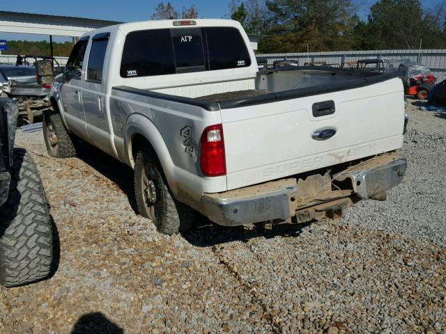 1FT7W2BT9EEB16534 - 2014 FORD F250 SUPER WHITE photo 3