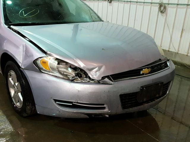 2G1WT58K569311340 - 2006 CHEVROLET IMPALA LT SILVER photo 9