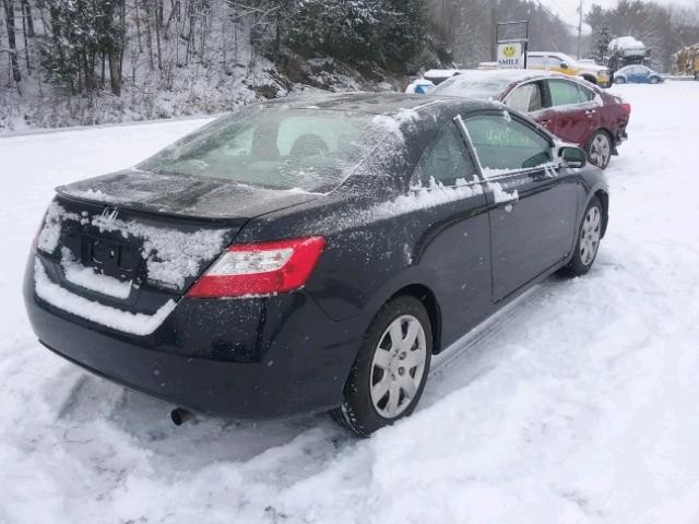 2HGFG12667H565681 - 2007 HONDA CIVIC LX BLACK photo 4