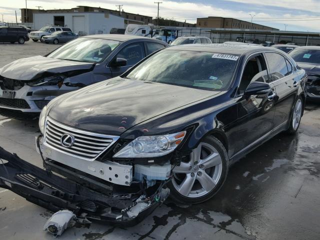 JTHGL5EF9A5037437 - 2010 LEXUS LS 460L BLACK photo 2