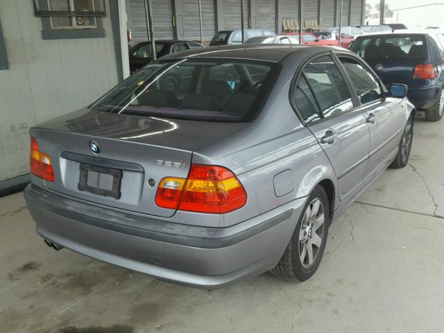 WBAAZ33403KP80081 - 2003 BMW 325 I GRAY photo 4