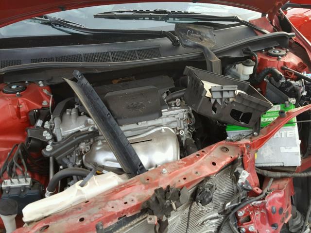 4T1BF1FKXCU587533 - 2012 TOYOTA CAMRY BASE RED photo 7