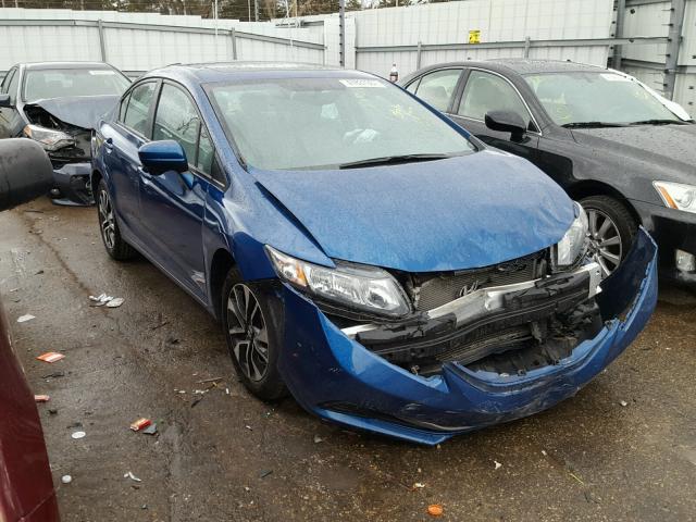 2HGFB2F89EH551268 - 2014 HONDA CIVIC EX BLUE photo 1