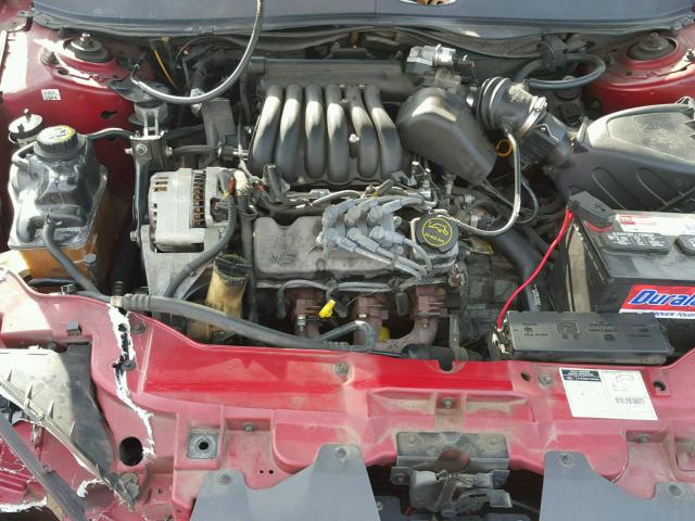 1FAFP55U92A264321 - 2002 FORD TAURUS SES RED photo 7