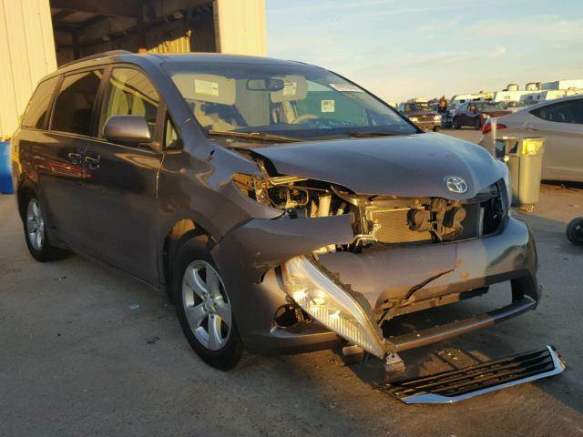 5TDKK3DC0DS386298 - 2013 TOYOTA SIENNA LE GRAY photo 1