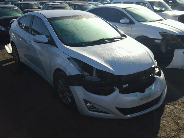 5NPDH4AEXGH658790 - 2016 HYUNDAI ELANTRA SE WHITE photo 1