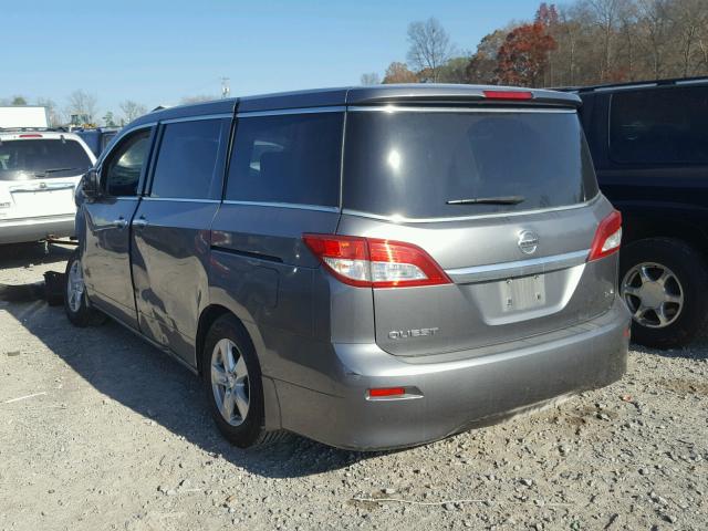 JN8AE2KPXE9106393 - 2014 NISSAN QUEST S GRAY photo 3