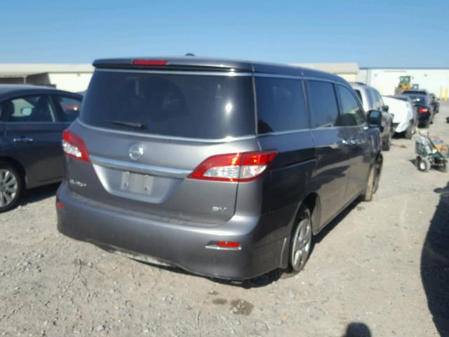 JN8AE2KPXE9106393 - 2014 NISSAN QUEST S GRAY photo 4