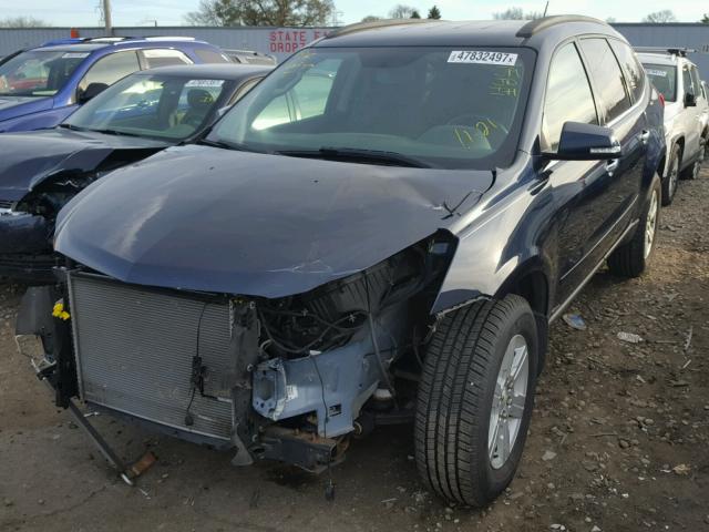 1GNKRGED7BJ233039 - 2011 CHEVROLET TRAVERSE L BLUE photo 2