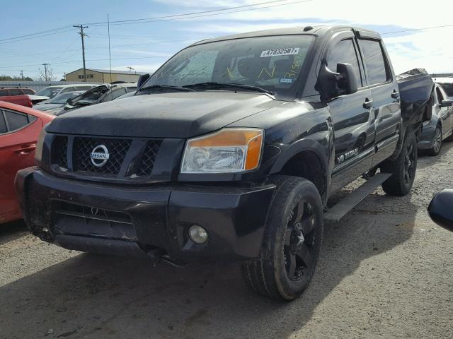 1N6BA0EC3AN315370 - 2010 NISSAN TITAN XE BLACK photo 2