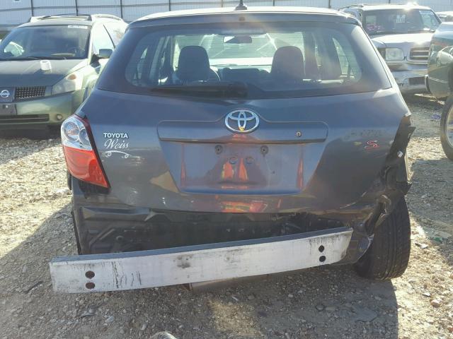 2T1KE40E99C008887 - 2009 TOYOTA COROLLA MA GRAY photo 9