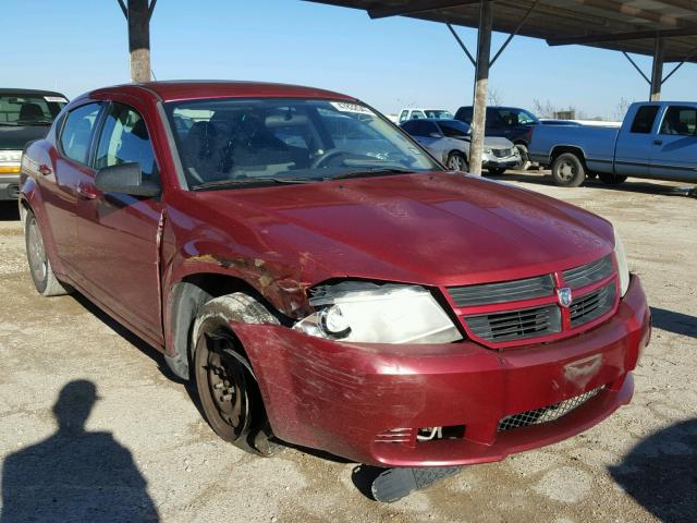 1B3LC46K28N175743 - 2008 DODGE AVENGER SE RED photo 1