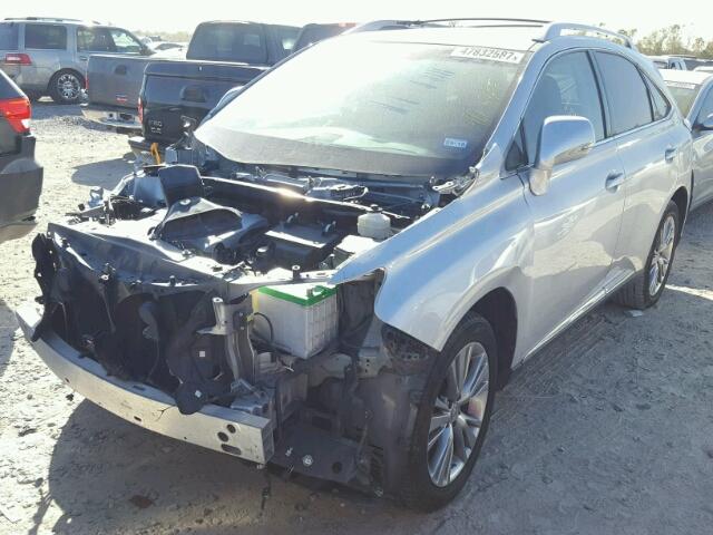 2T2ZK1BA1DC099156 - 2013 LEXUS RX 350 SILVER photo 2